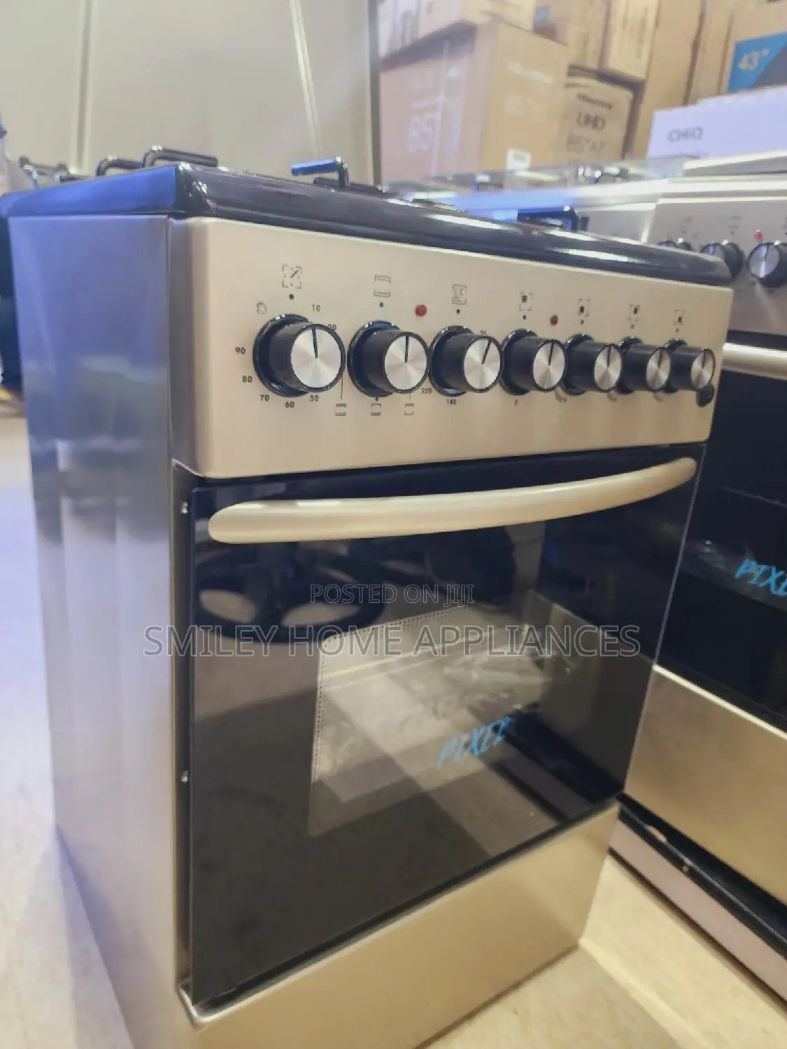 60 by 50 Brand New Pixels Stainless Steel Gas Cooker
