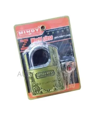 Mindy Large Guarded Anti-Theft, Padlock - Golden