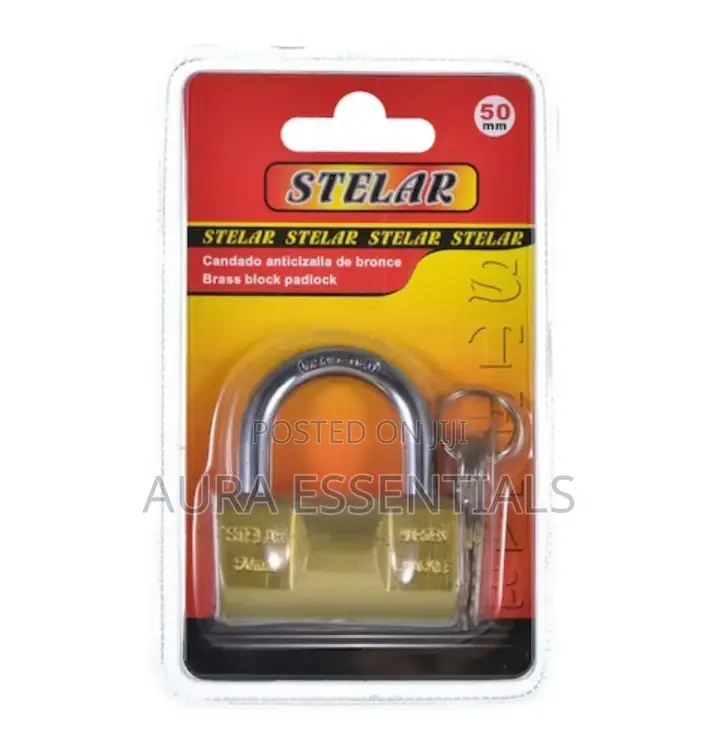 Stellar Brass Block Padlock