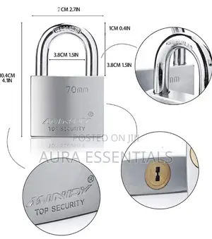 Mindy Secure Padlock 70mm - Silver
