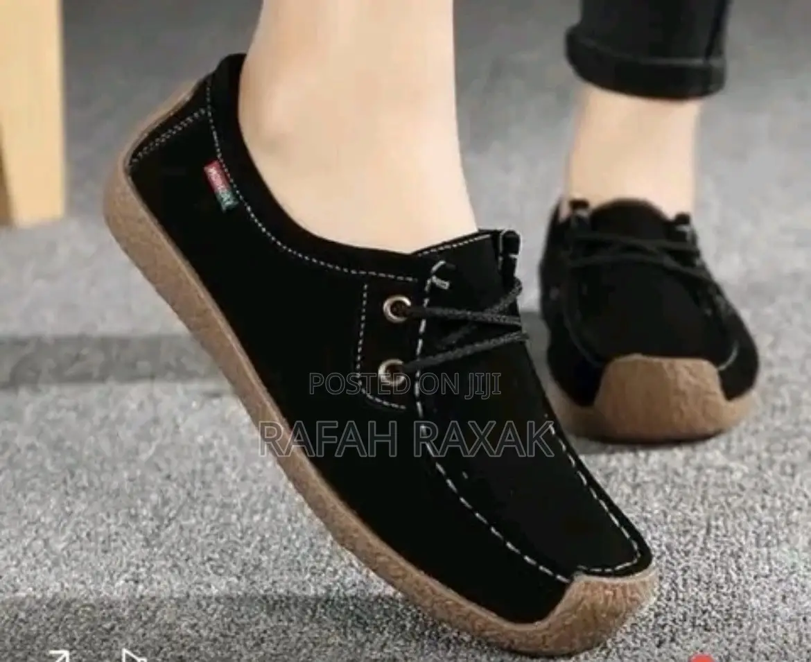 New Classy Casual Ladies Suede Lace Up Moccasins