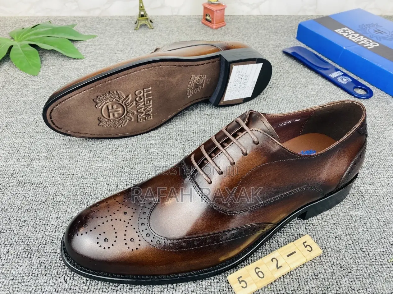 Original Men’S Brown Franco Banetti Oxfords