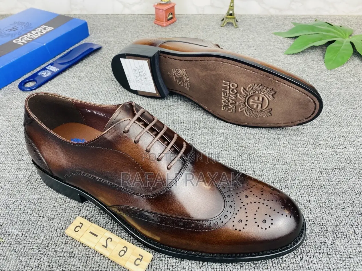 Original Men’S Brown Franco Banetti Oxfords