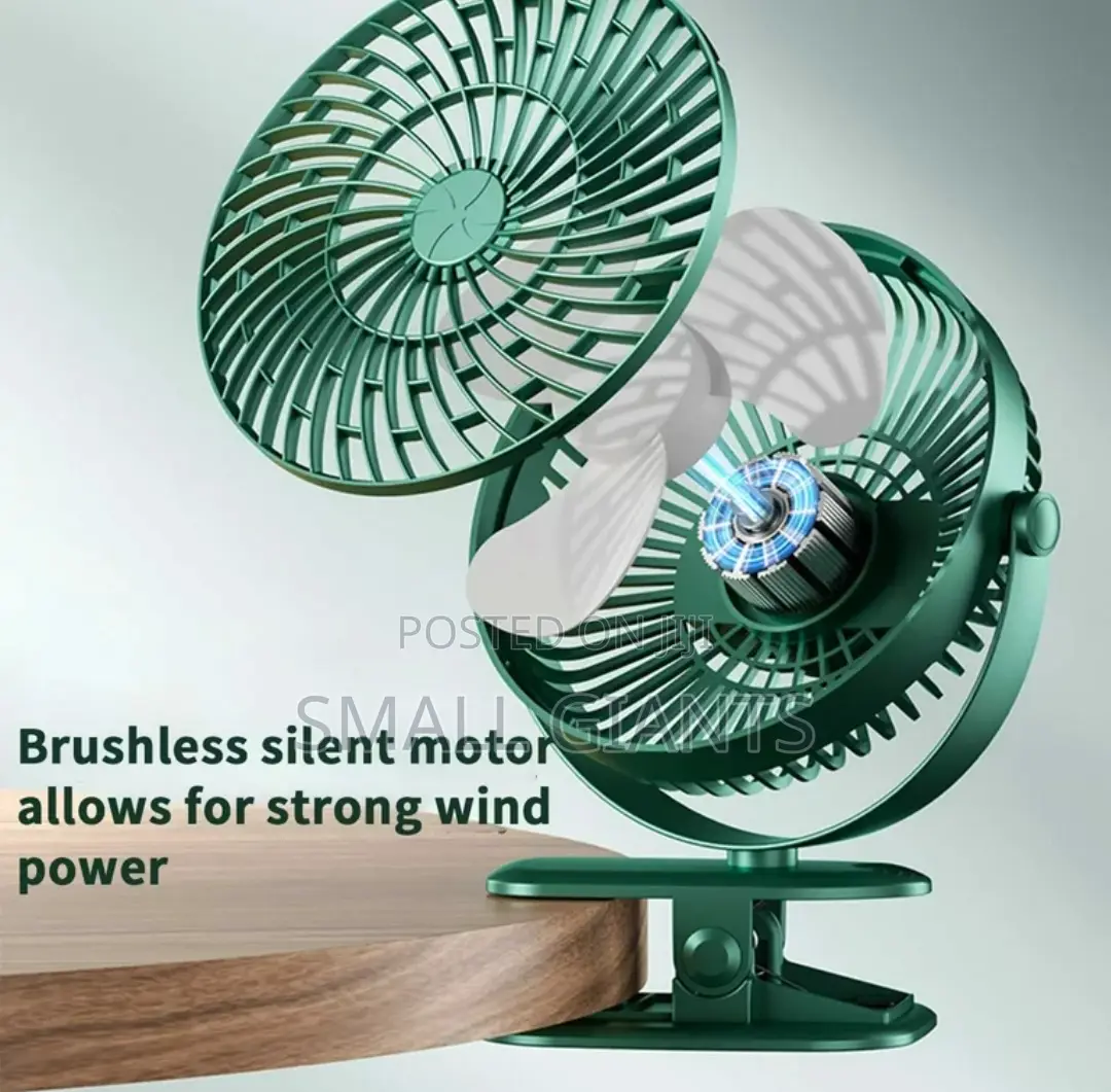 Cooling Clip on Fan, 3 Speeds Small USB Fan