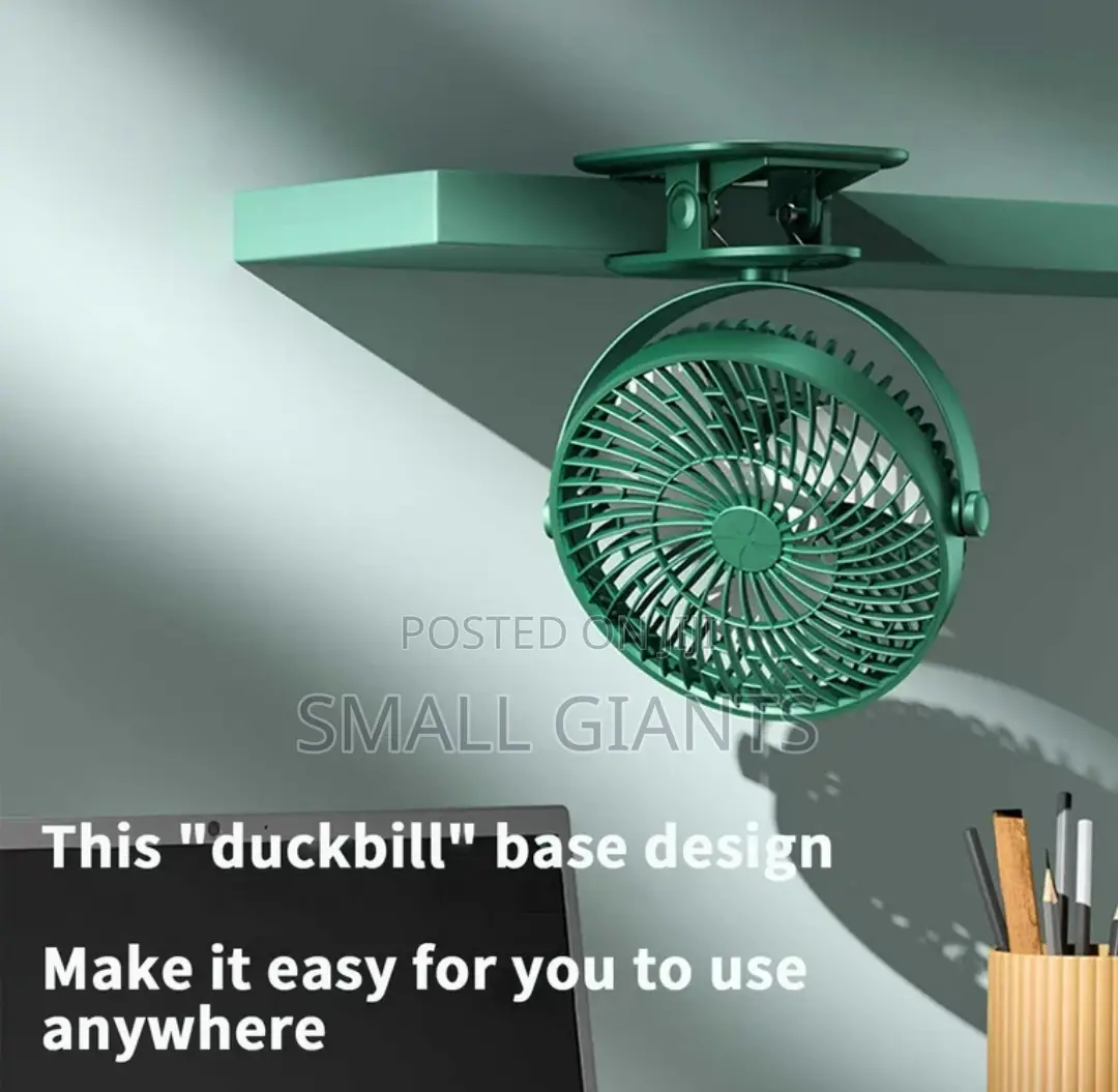 Cooling Clip on Fan, 3 Speeds Small USB Fan