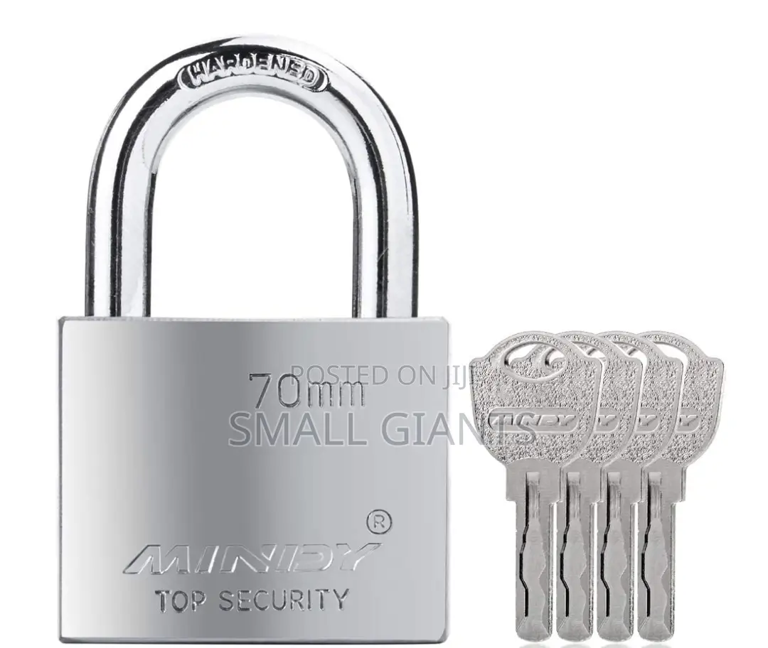 Mindy Top Security Padlock 70mm - Silver