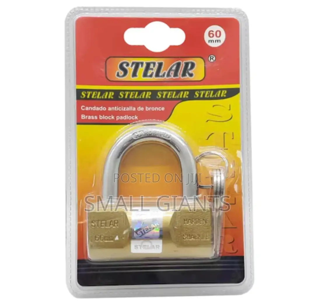 Stelar Brass Block Padlock 60mm