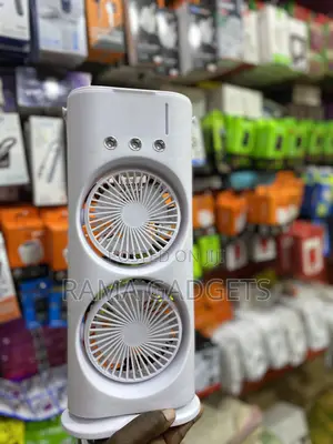 Double-Ended Air Conditioner Fan With Mist Spray - Spray Fan