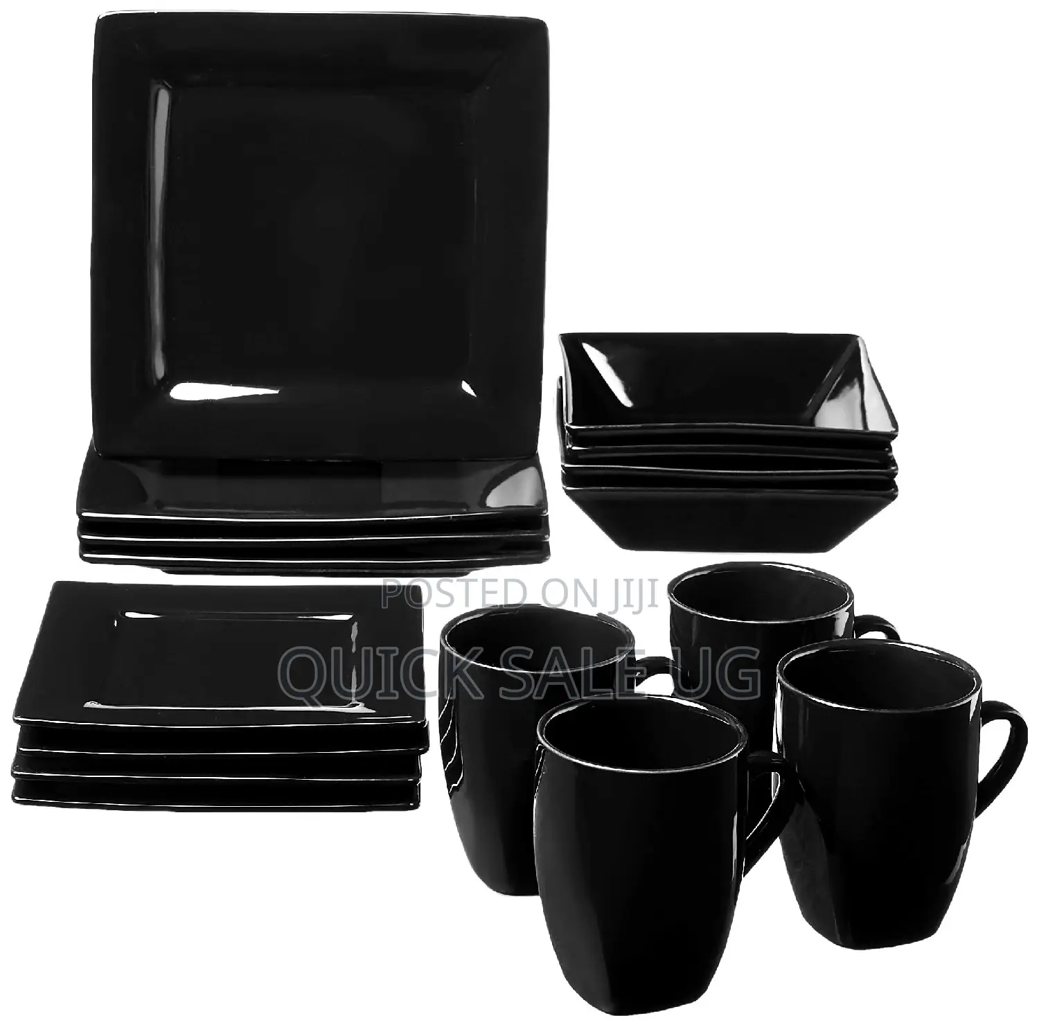 24 Piece Plates, Cups ,Soup Bowls Dinner Set