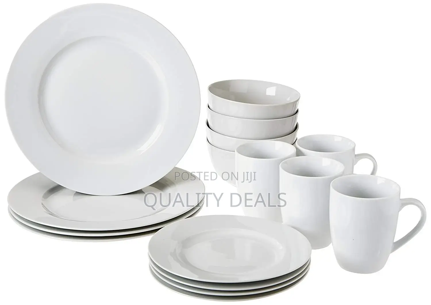 16 Piece White Dinner Set