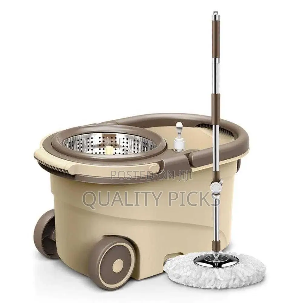 Plastic Floor Spin Mopper With Bucket
