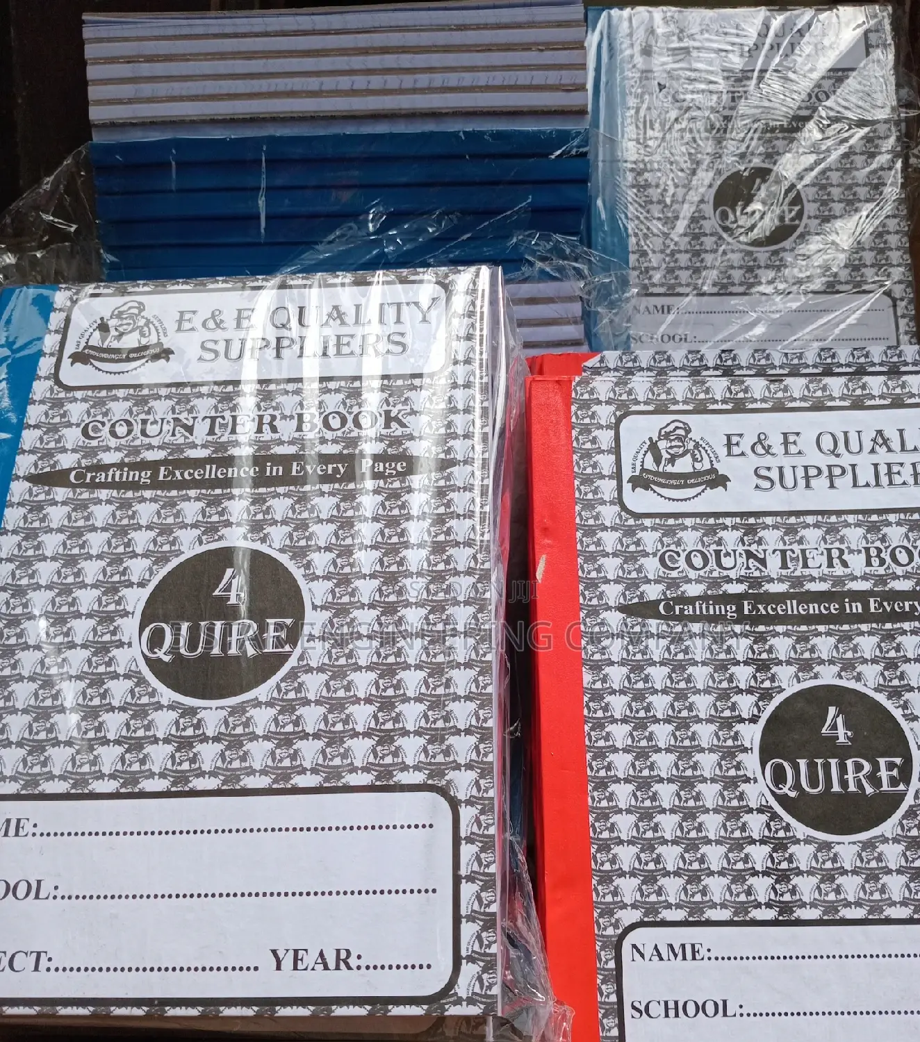 4 Quire Counter Books