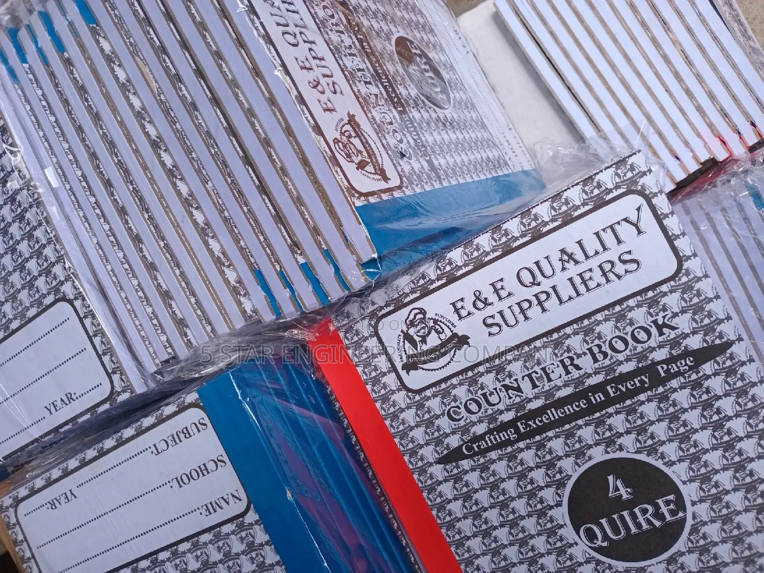 4 Quire Counter Books