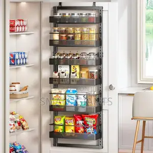 6- Tier Wire Mesh Over -the- Door Hanging Pantry Organizer