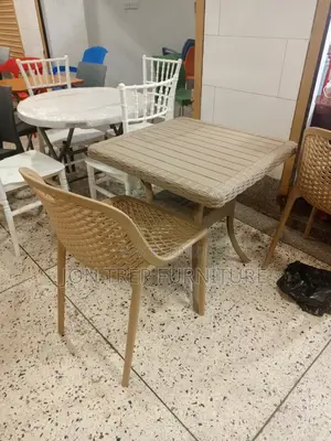 Restaurant Table and Two Chairs