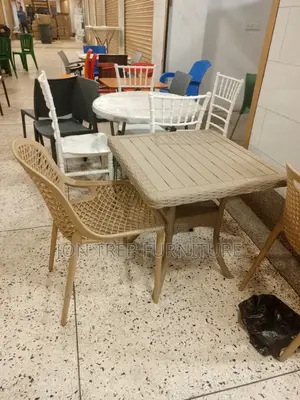Restaurant Plastic Table and One Chair