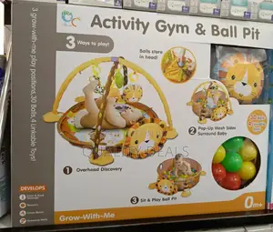 Baby Infant Cartoon Activity Gym And Ball Pit