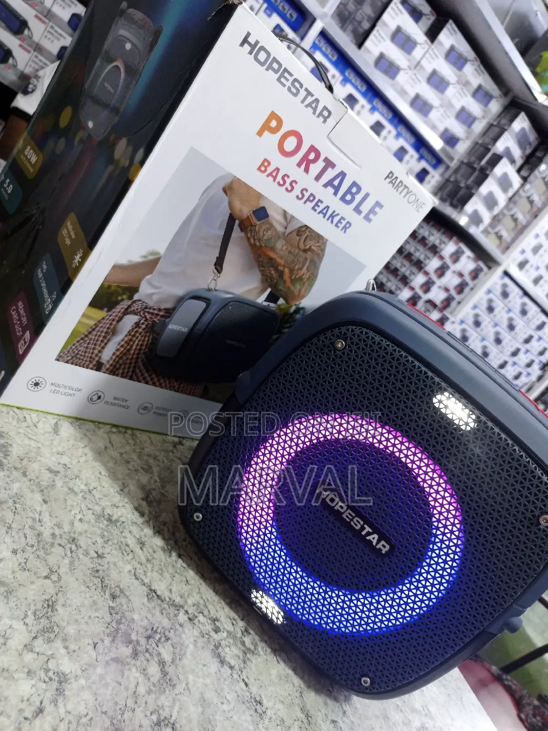 Hopestar Party One RGB Lighting Wireless Bluetooth Speaker