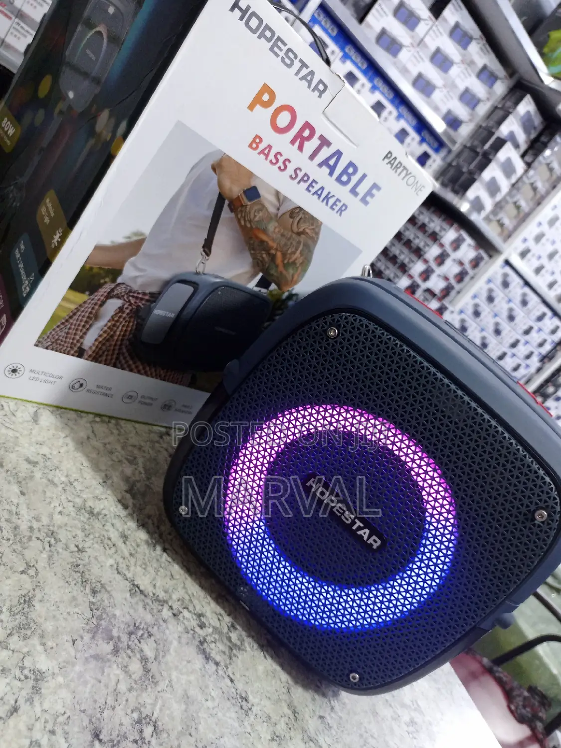 Hopestar Party One RGB Lighting Wireless Bluetooth Speaker