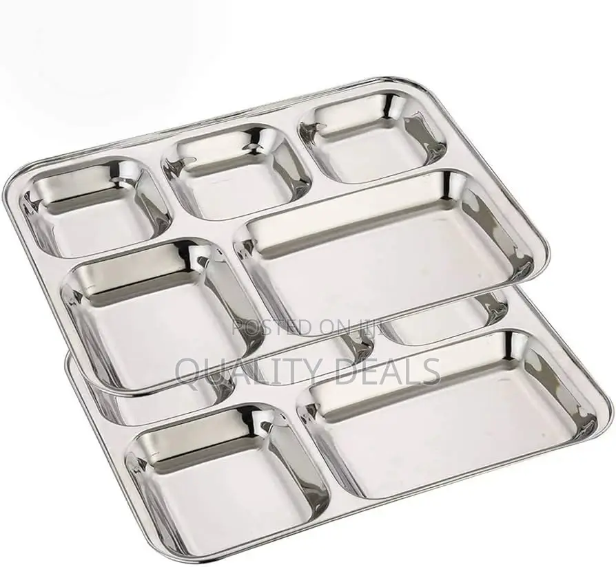 Stainless Steel Divided Plate Food Tray