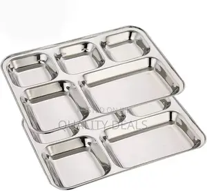 Stainless Steel Divided Plate Food Tray