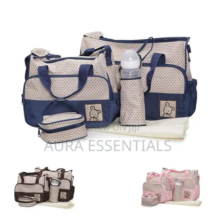 Generic New Design 5 in 1 Baby Diaper Nappy Women's Bag