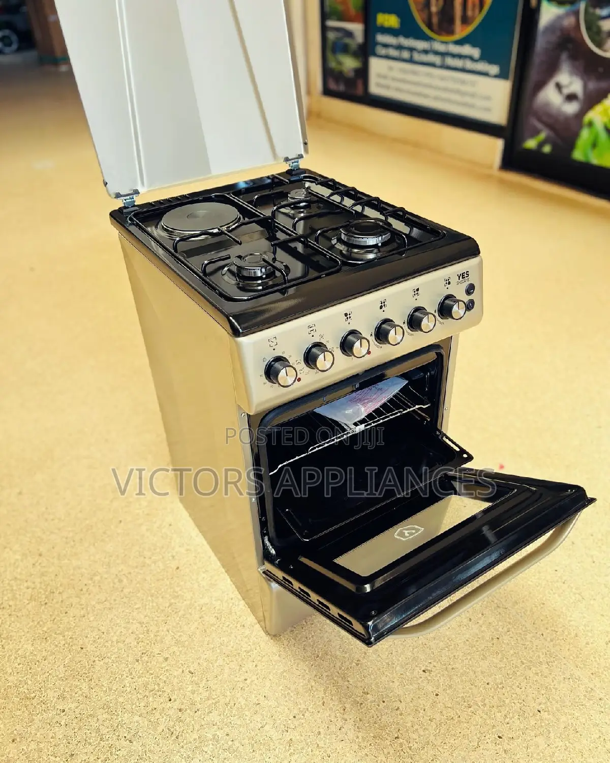 Yes Cooker 3gas 1electric 50x60cm Made in Turkey 