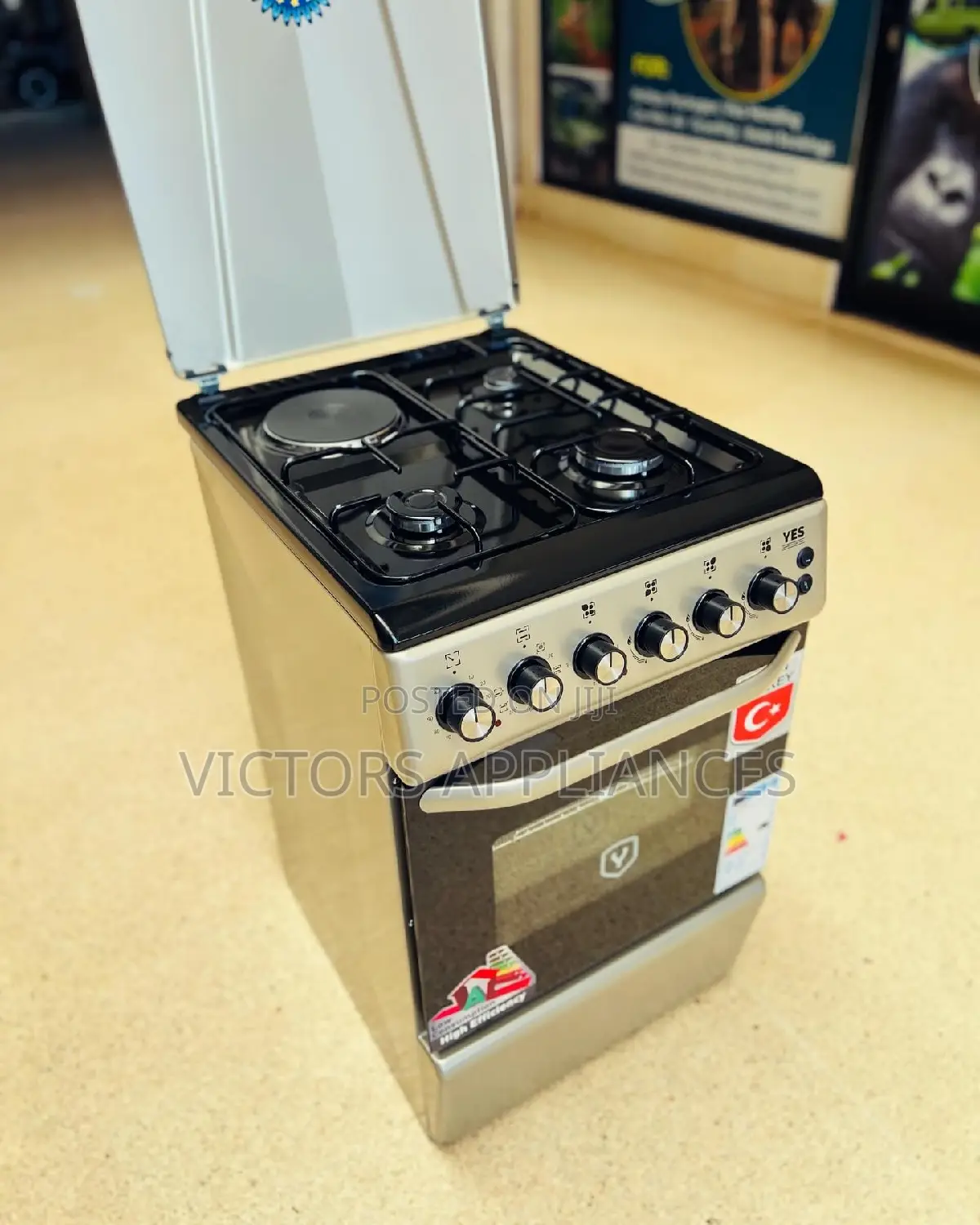 Yes Cooker 3gas 1electric 50x60cm Made in Turkey 