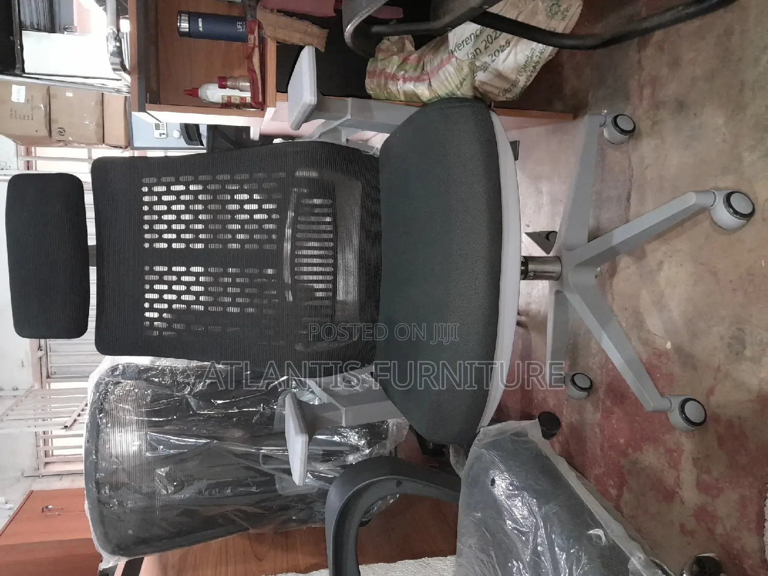 Gray  Back Office Chair