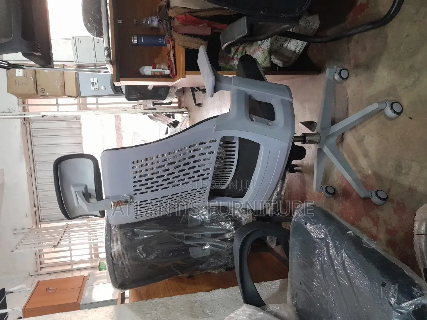 Gray  Back Office Chair