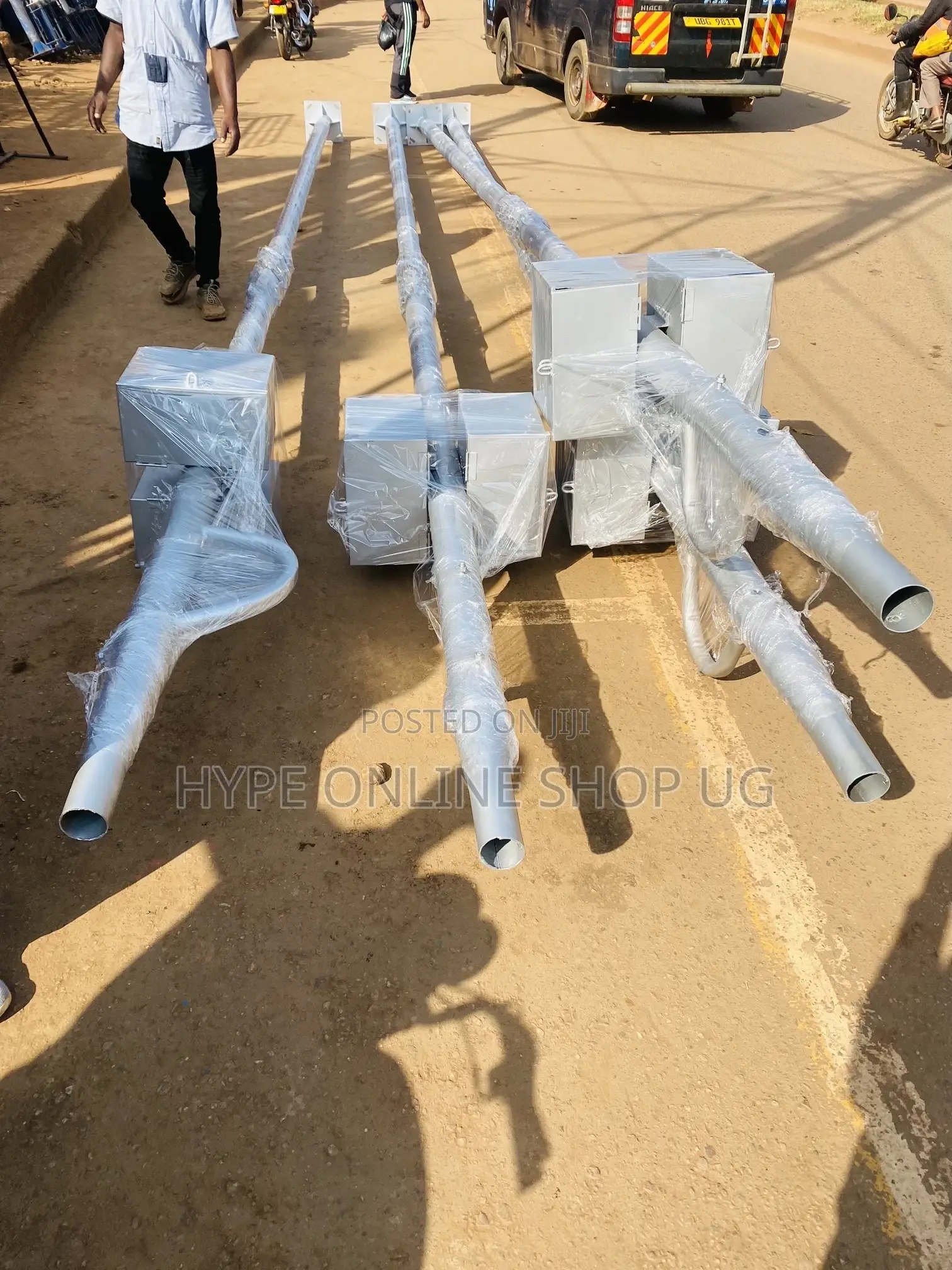 Street Solar Light Poles 7,8mtres