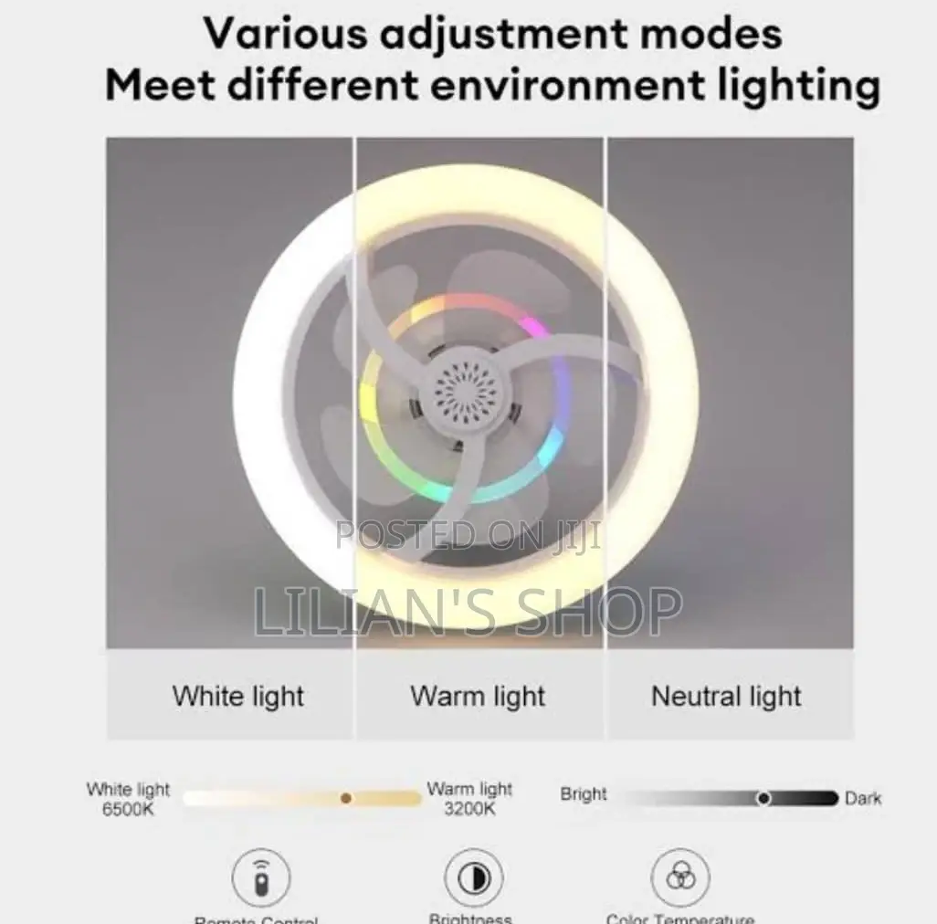 Modern Intelligent Rotating Ceiling Fan