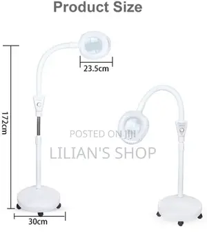 16x Magnifying Glass Lamp, Adjustable Swivel Arm Floor Stand