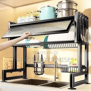 Adjustable Over the Sink Dish Drying Rack