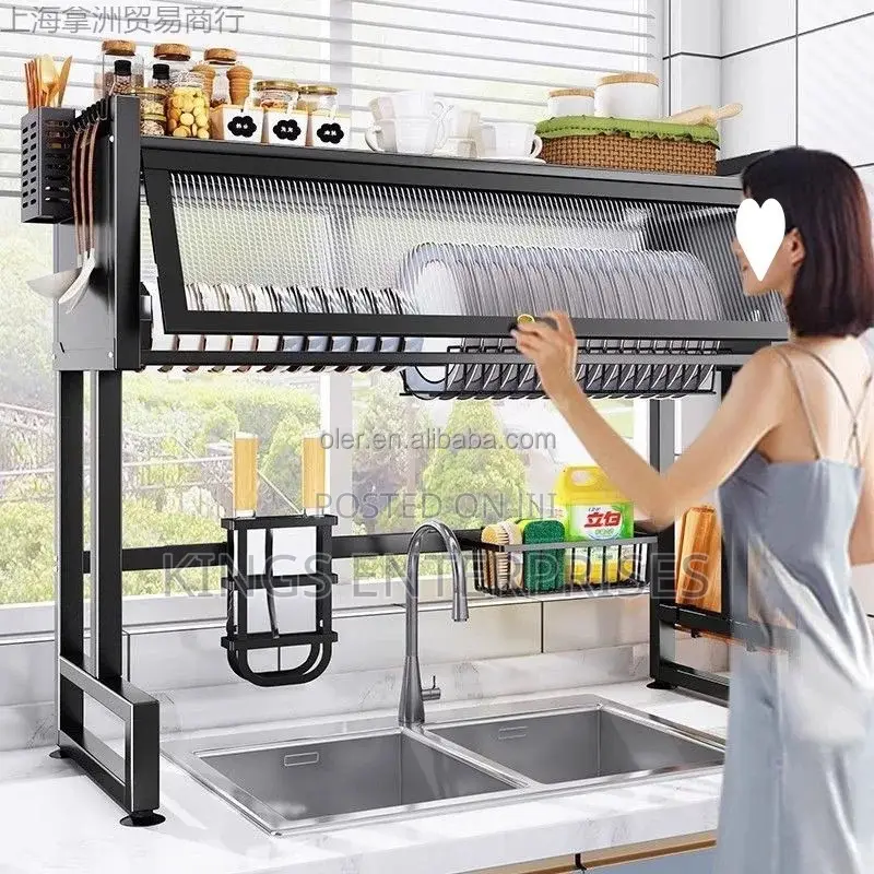 Adjustable Over the Sink Dish Drying Rack