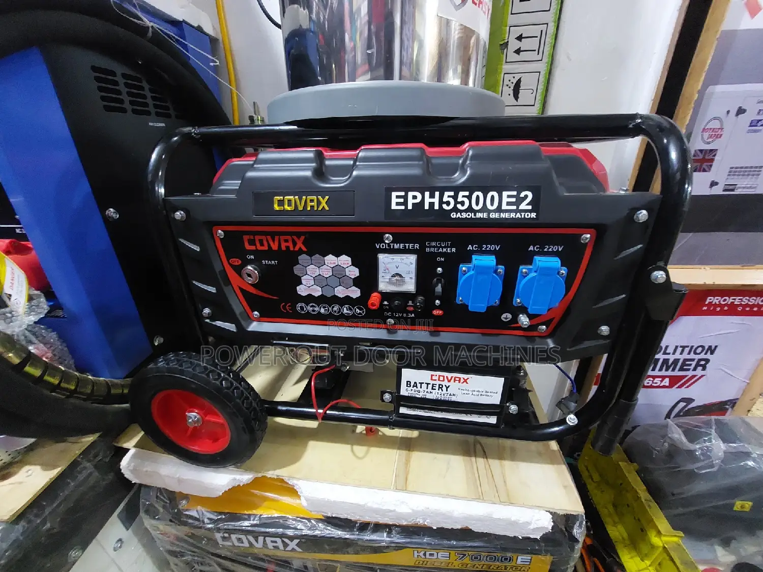 4 Kva Covax 5500 E2 Copper Petrol Generator Self Ignition