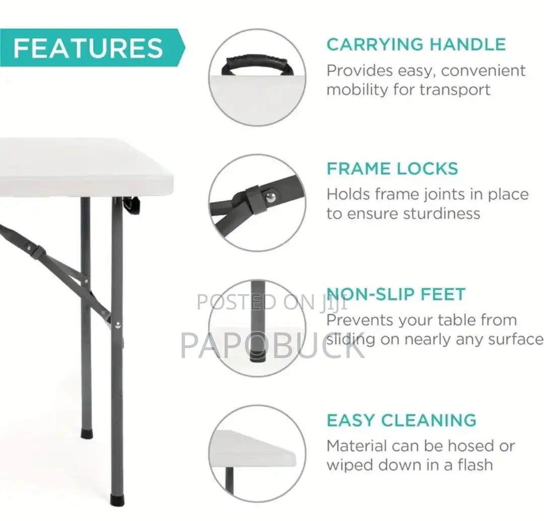 Heavy-Duty Foldable Table