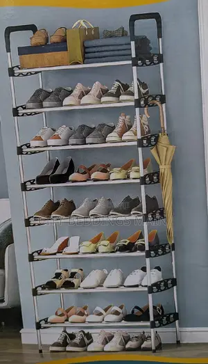 Photo - Eight Layers Metallic Shoerack