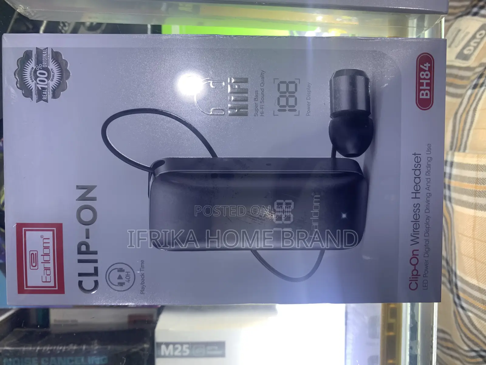 Clipon Wireless Earphone Bluetooth Headphone Wireless Earbud