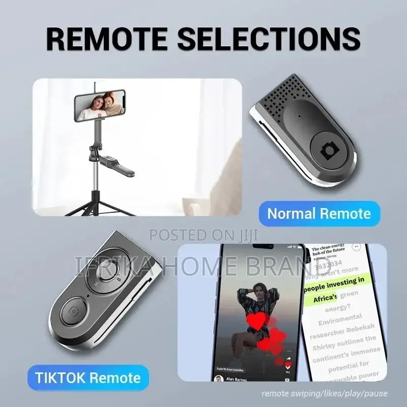 3M Wireless Selfie Stick Tripod Foldable Stand Action Camera