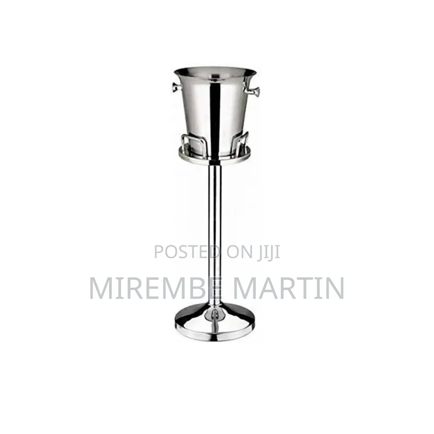 Stainless Steel Ice Bucket Stand Holder.