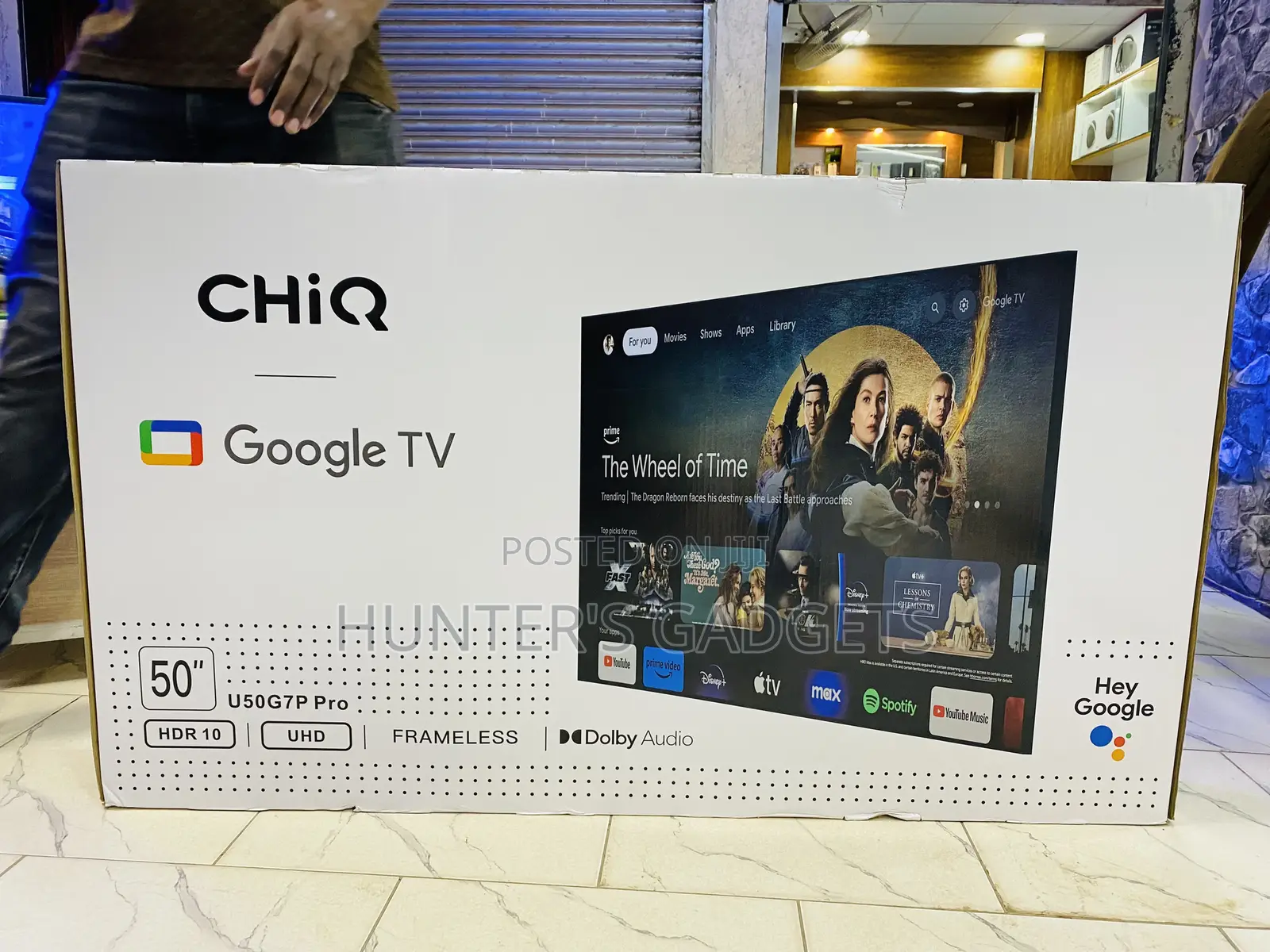 Qhiq 50 Inch Google Smart Tv Frameless Digital U50gp7 Pro