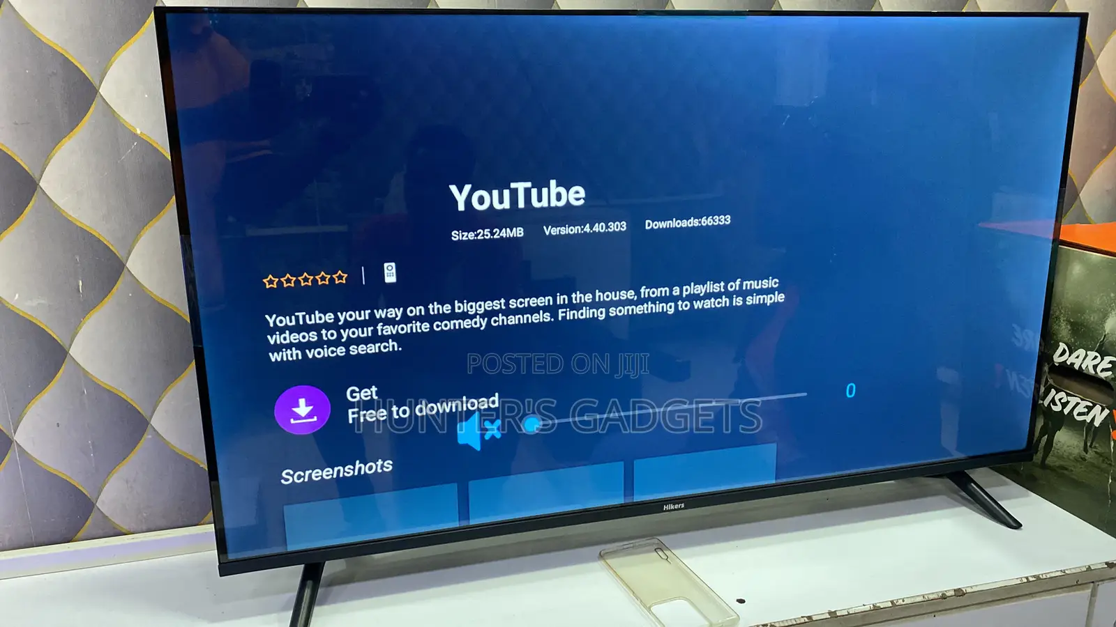Hikers 42 Inch Smart Frameless Digital Tv Brand New