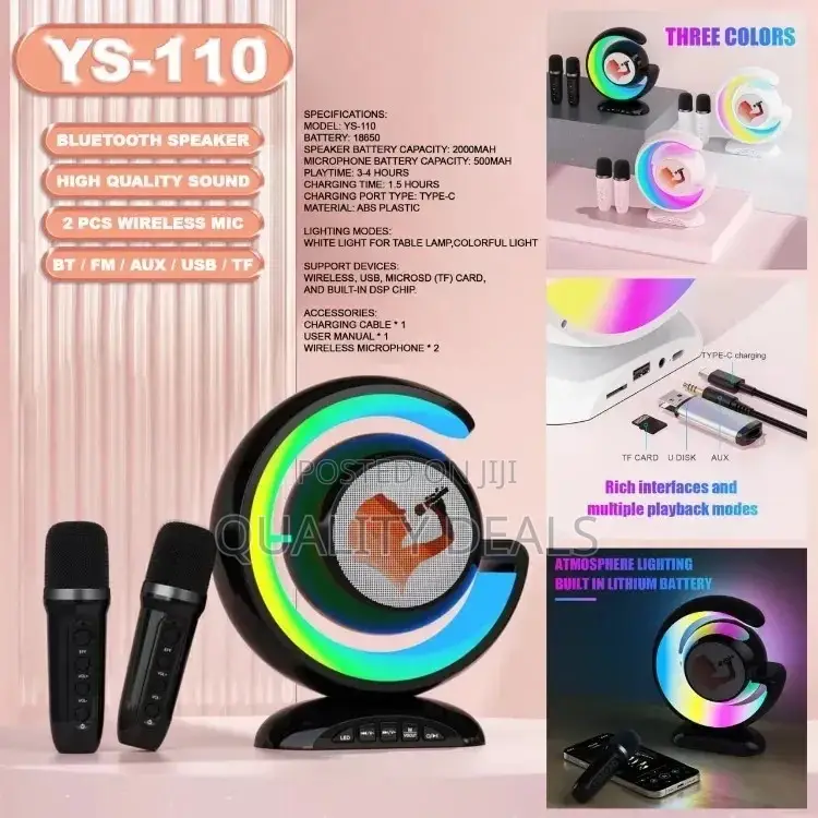 Mini Karaoke Light Show BT Wireless Speaker