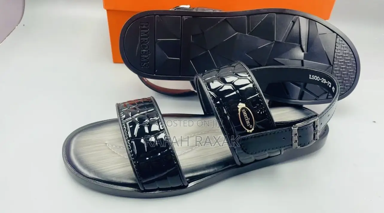 Original Men’S Hermes Premium Leather Sandals
