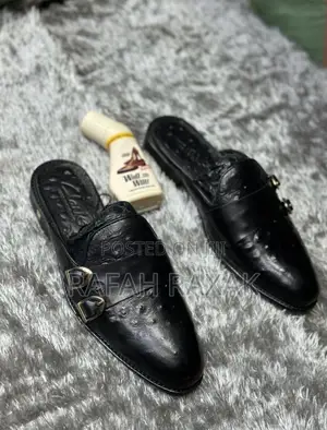 Original Men’S Black Clarks Mules Half Shoes