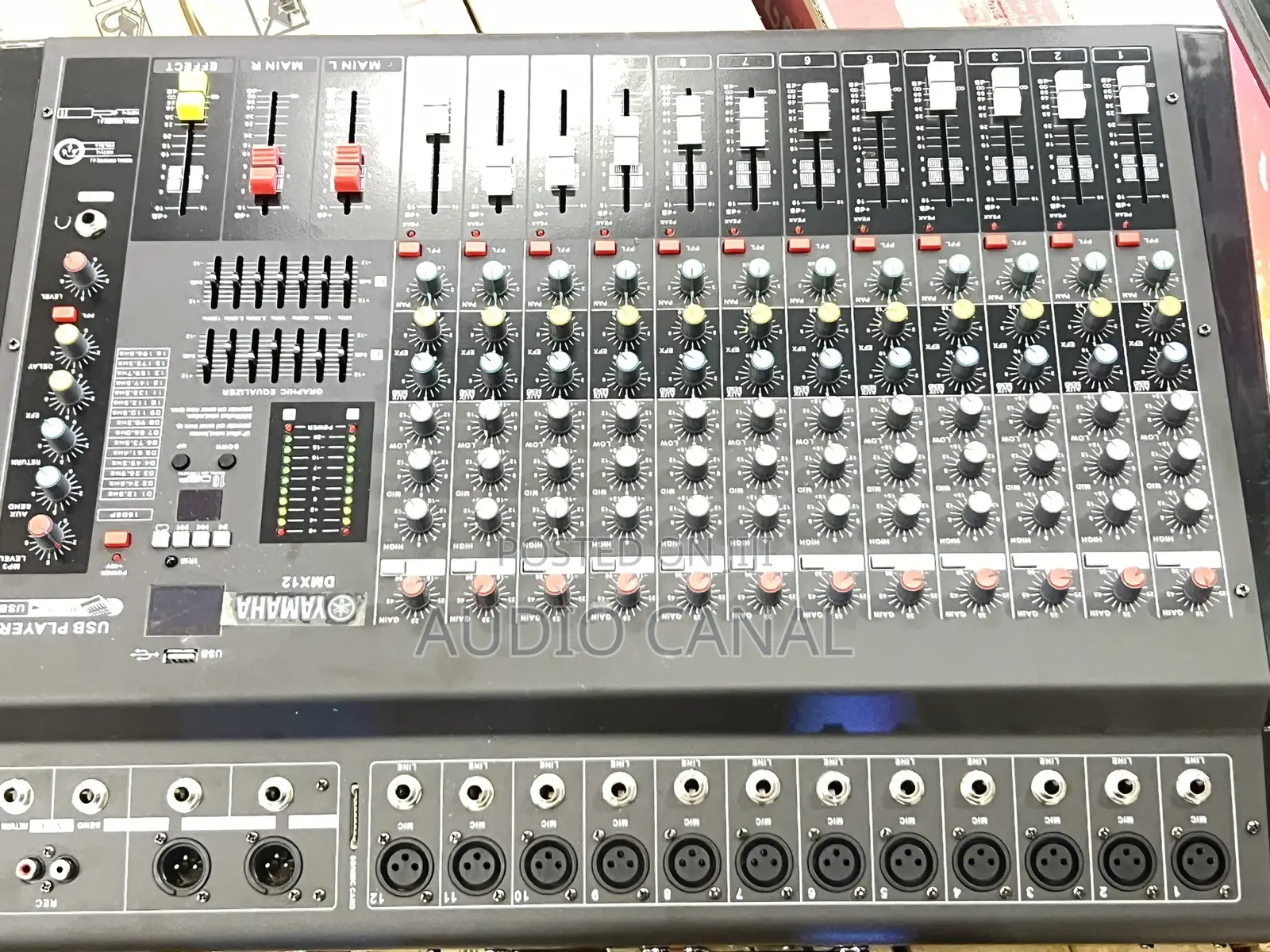 Authentic 12 Yamaha Channel Amp Mixer