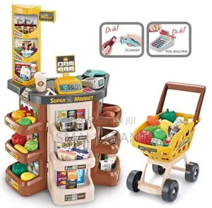 Supermarket Shopping Set for Kids, 47 Pieces