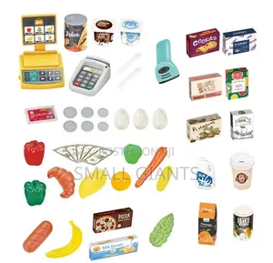 Supermarket Shopping Set for Kids, 47 Pieces