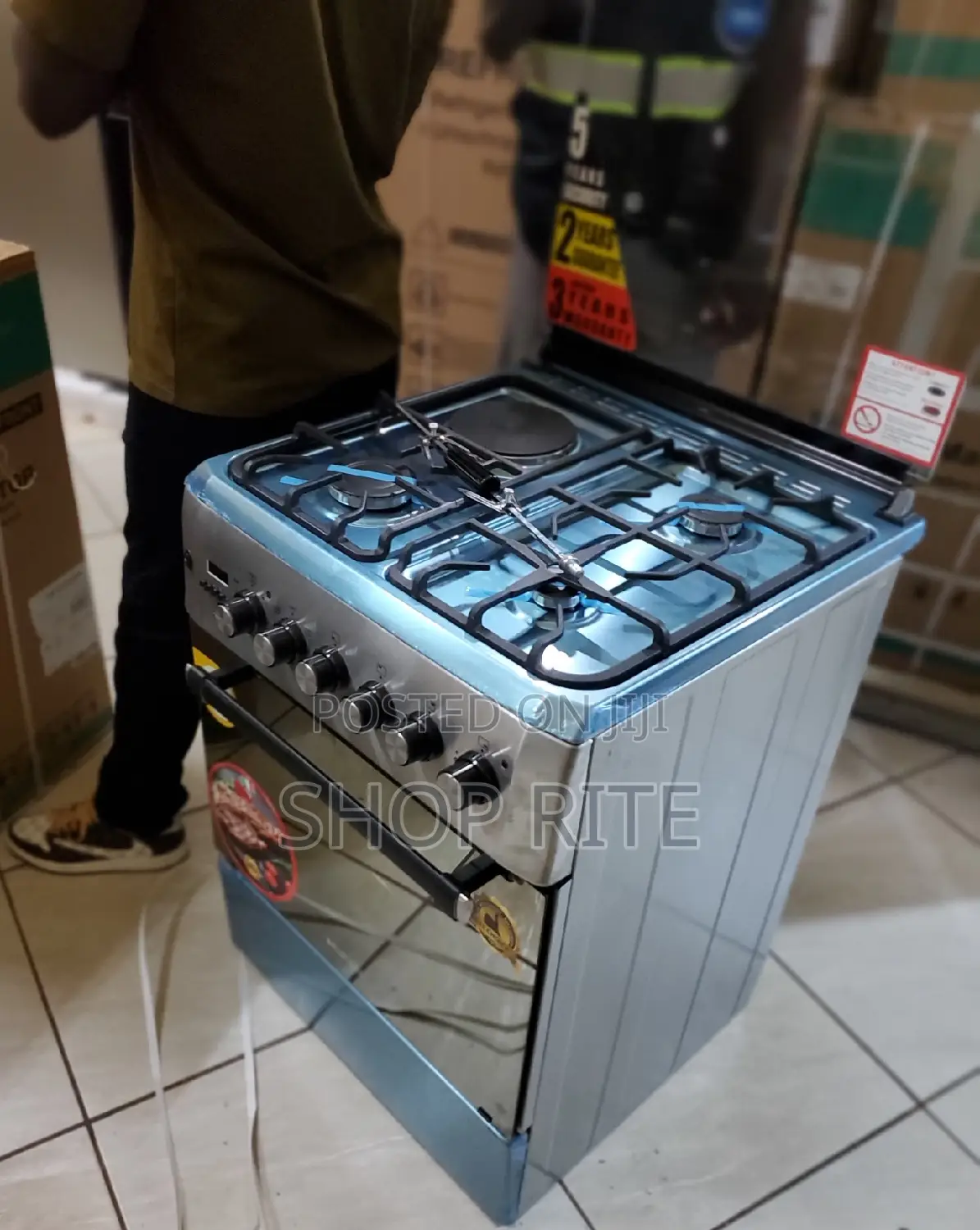 Blueflame 3gas 1electric Diamond Cooker( 60by 60cm) Original